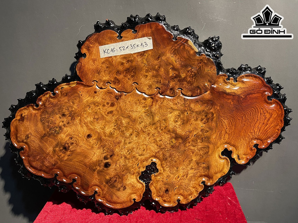 Khay Trà Gỗ Nu Hương Ngang 52 Cao 33 Sâu 1,5 (cm)