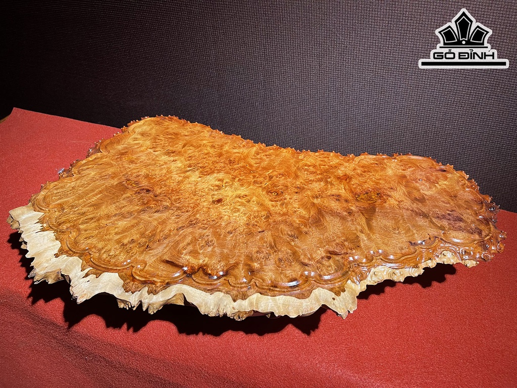 Khay Trà Gỗ Nu Hương Ngang 56 Cao 33 Sâu 1,5 (cm)