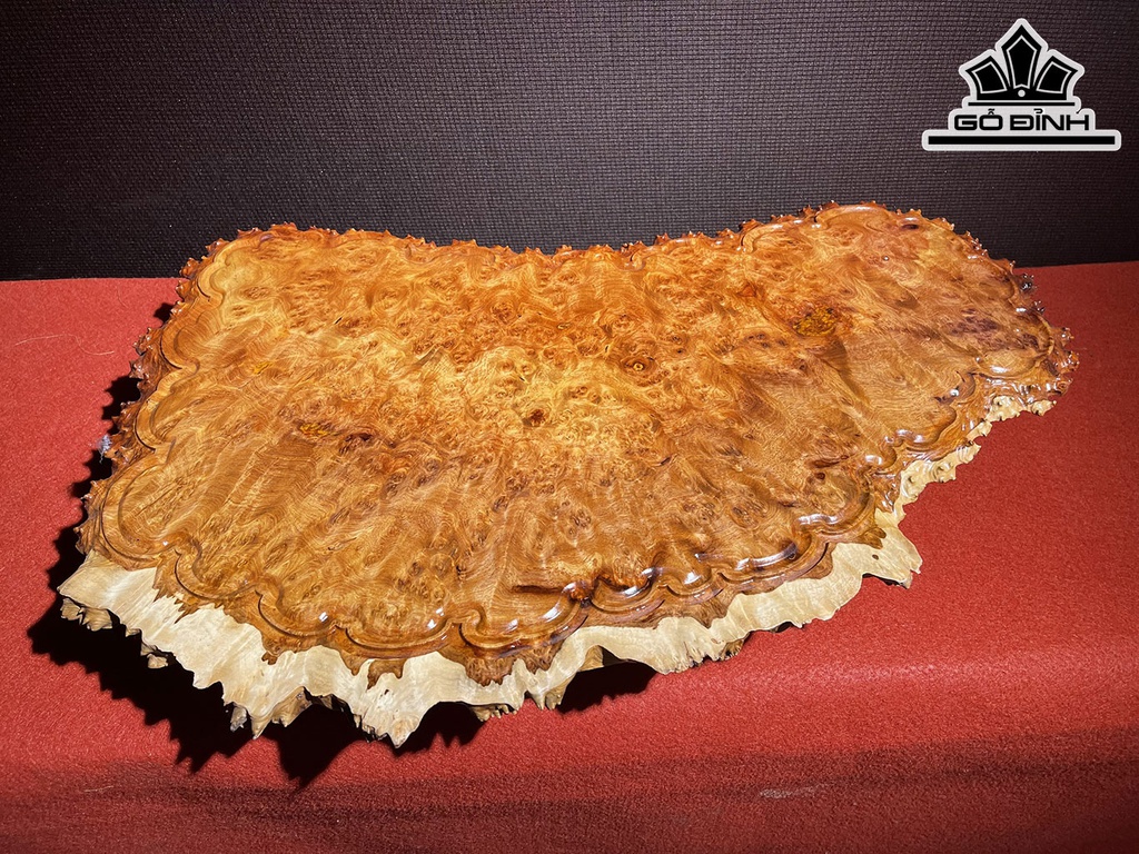 Khay Trà Gỗ Nu Hương Ngang 56 Cao 33 Sâu 1,5 (cm)