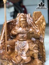 Tượng Quan Công Gỗ Bách Xanh Cao 34 Ngang 34 Sâu 32 (cm)