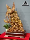 Tượng Chim Phượng Hoàng Gỗ Hương Cao 85 Ngang 48 Sâu 33 Kỷ Cao 10 (cm)