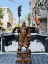 Tượng Quan Công Gỗ Mun Cao 80 Ngang 30 Sâu 19 (cm)