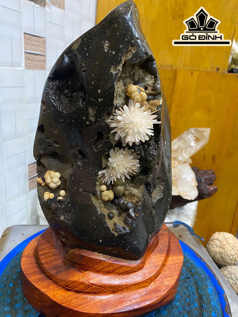 Bông Hoa Ưu Đàm Đá Aragonit Cao 30 (cm) 4,8kg