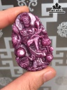Mặt Dây Chuyền Quan Âm Đá Ruby Cao 51,6 Ngang 33,6 Sâu 9,5 (mm) 158,3cts