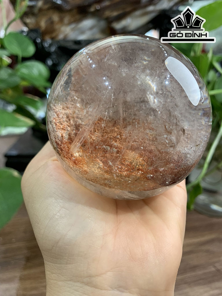 Bi Cầu Đá Thạch Anh Ưu Linh Đường Kính 7,5 (cm) 0,6kg