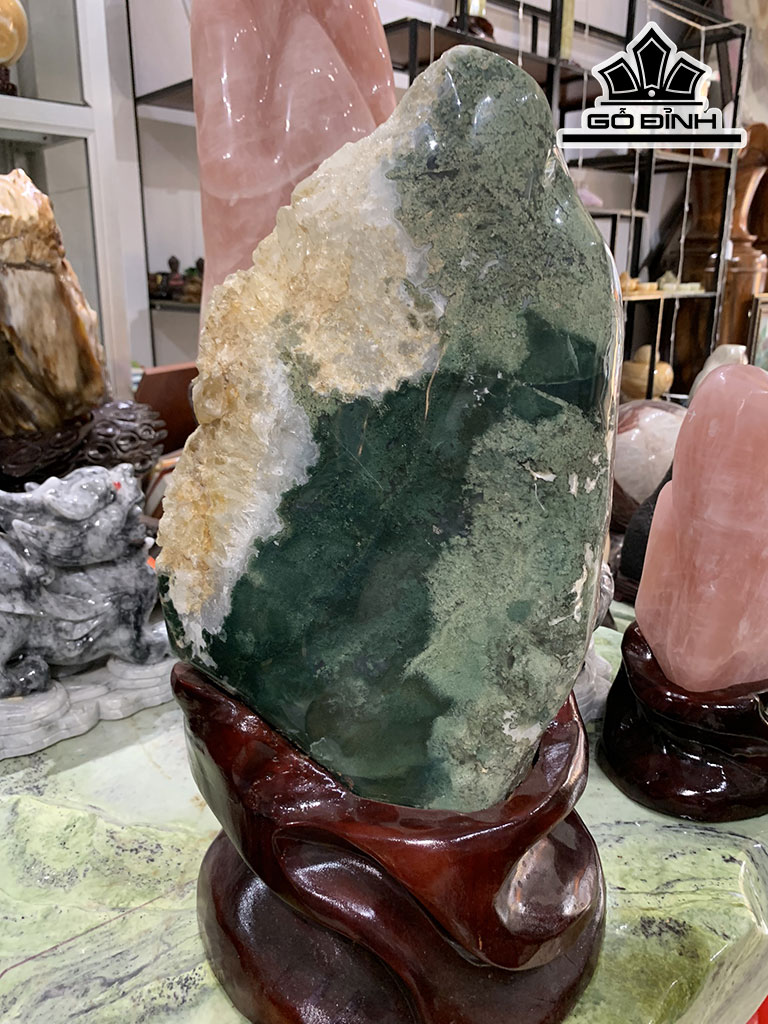 Núi Đá Cảnh Đá Thạch Anh Caxedon Cao 39 Ngang 25 Sâu 16 (cm) 18,8kg