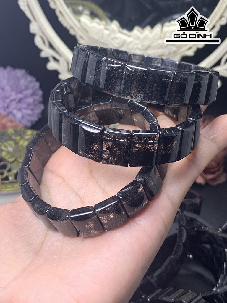 Vòng Tay Tóc Đen Đường Kính 18 (cm)