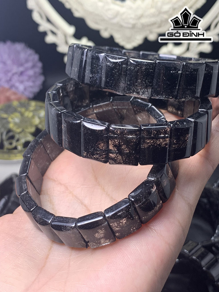 Vòng Tay Tóc Đen Đường Kính 18 (cm)