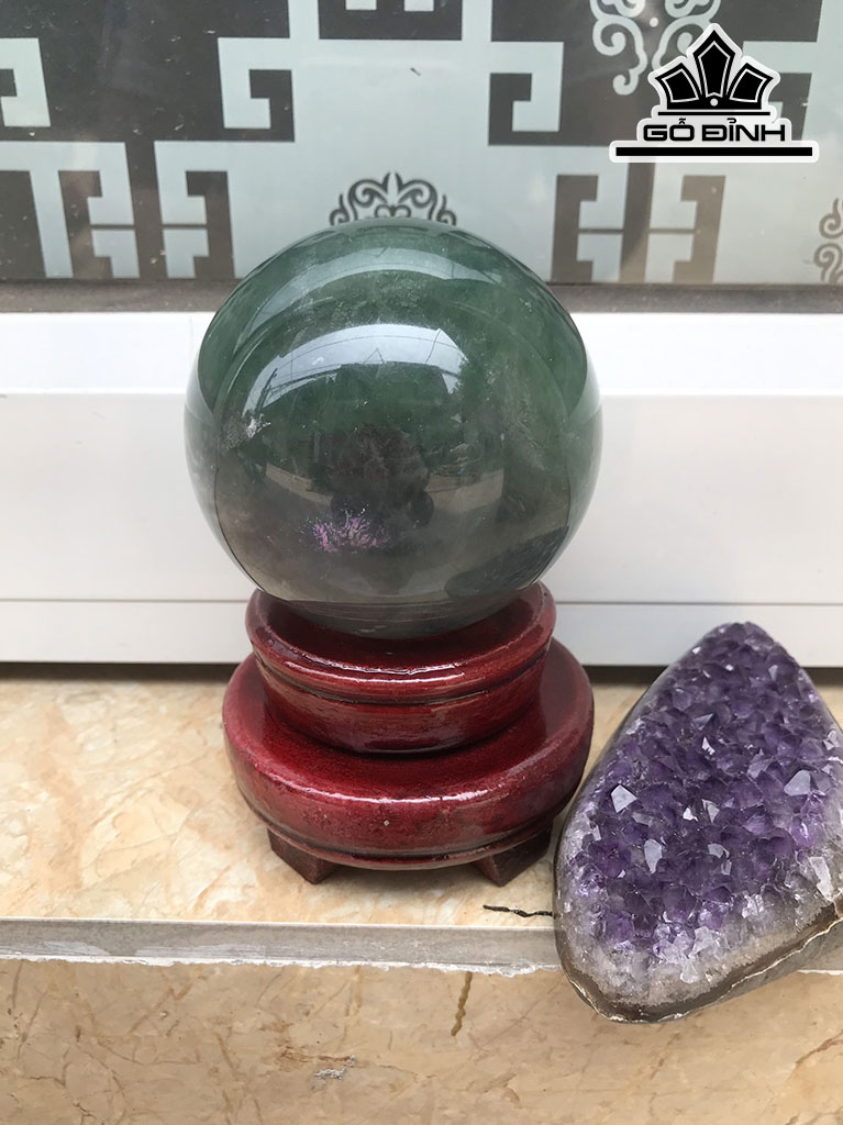 Bi Cầu Đá Ngọc Lục Bảo Đường Kính 8 (cm) 0,85kg