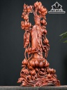 Tượng Phật Bà Quan Âm Gỗ Trắc Cao 94 Ngang 45 Sâu 23 (cm)