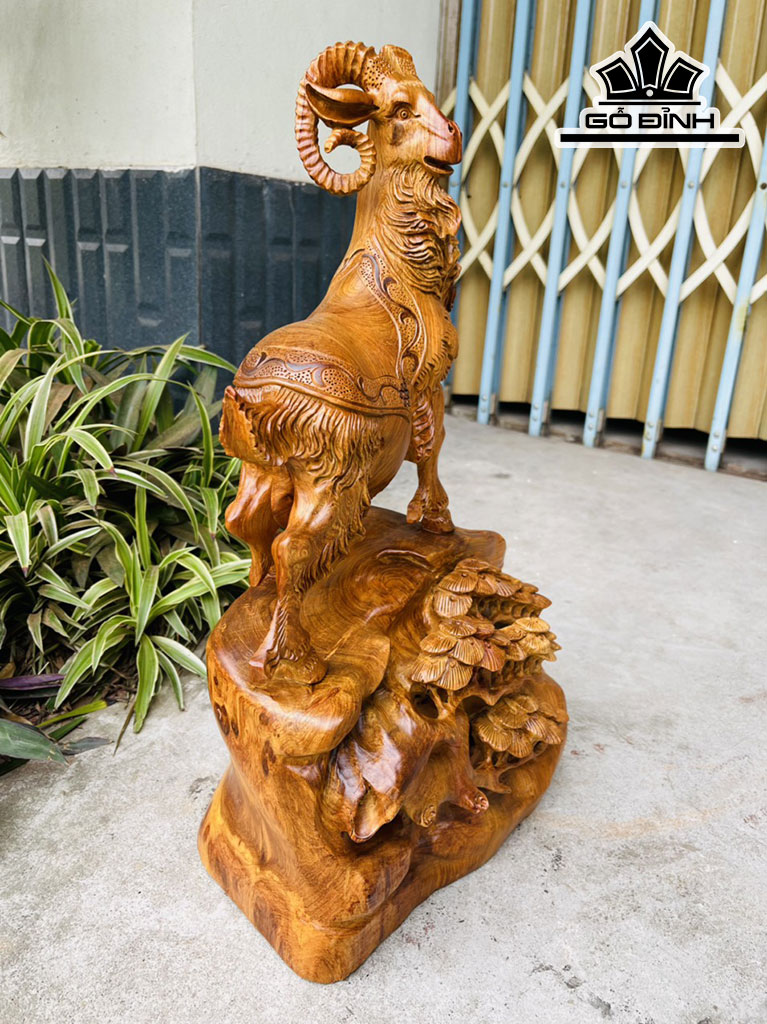 Tượng Nhất Dương Gỗ Hương Cao 50 Ngang 28 Sâu 20 (cm)