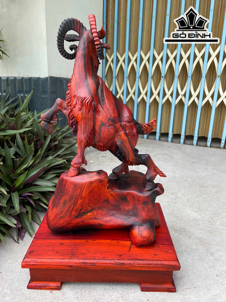 Tượng Nhất Dương Gỗ Trắc Cao 50 Ngang 30 Sâu 19 (cm)