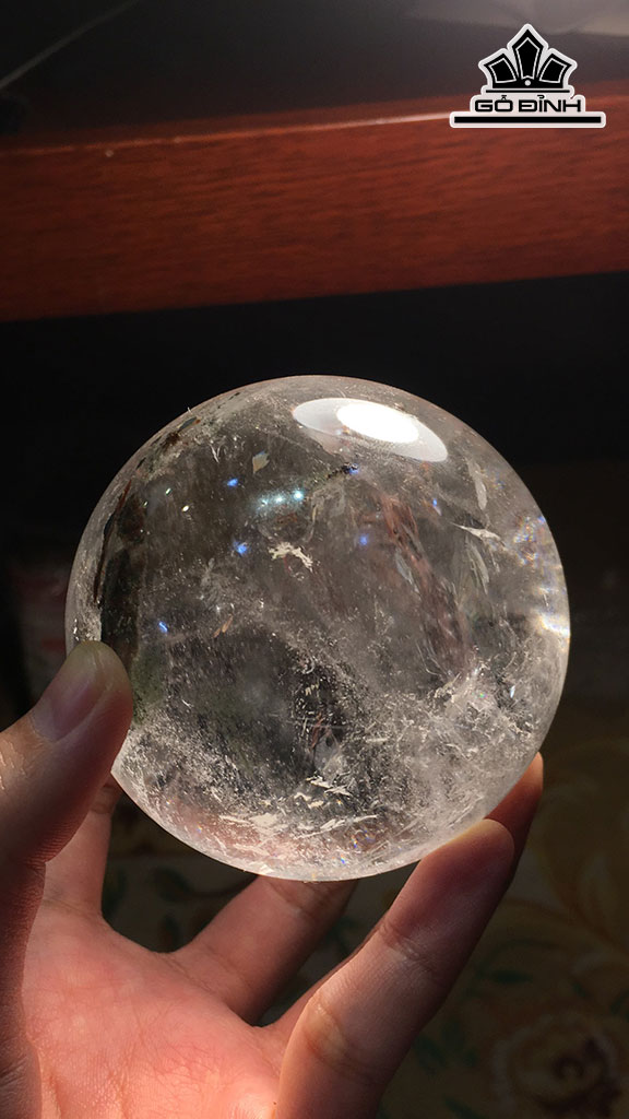 Bi Cầu Đá Thạch Anh Ưu Linh Đường Kính 74 (mm) 564gr