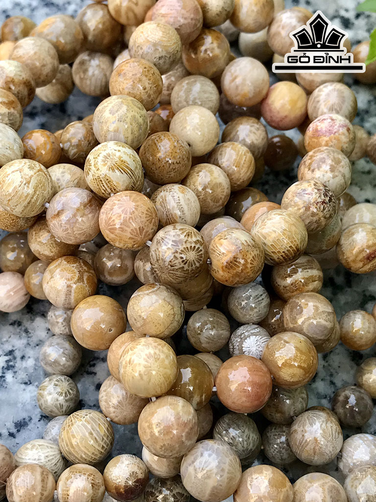 Vòng Tay Đá San Hô Đường Kính Hạt 12.5 (mm)