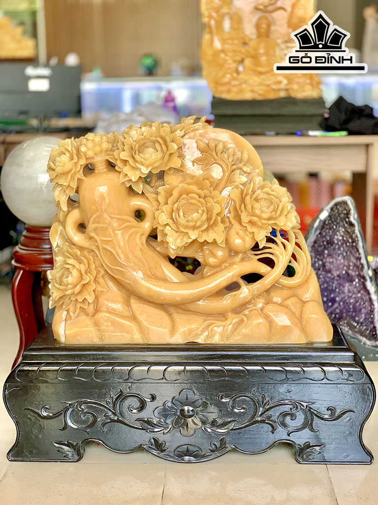 Cây Tài Lộc Đá Thạch Anh Cao 38 (cm)