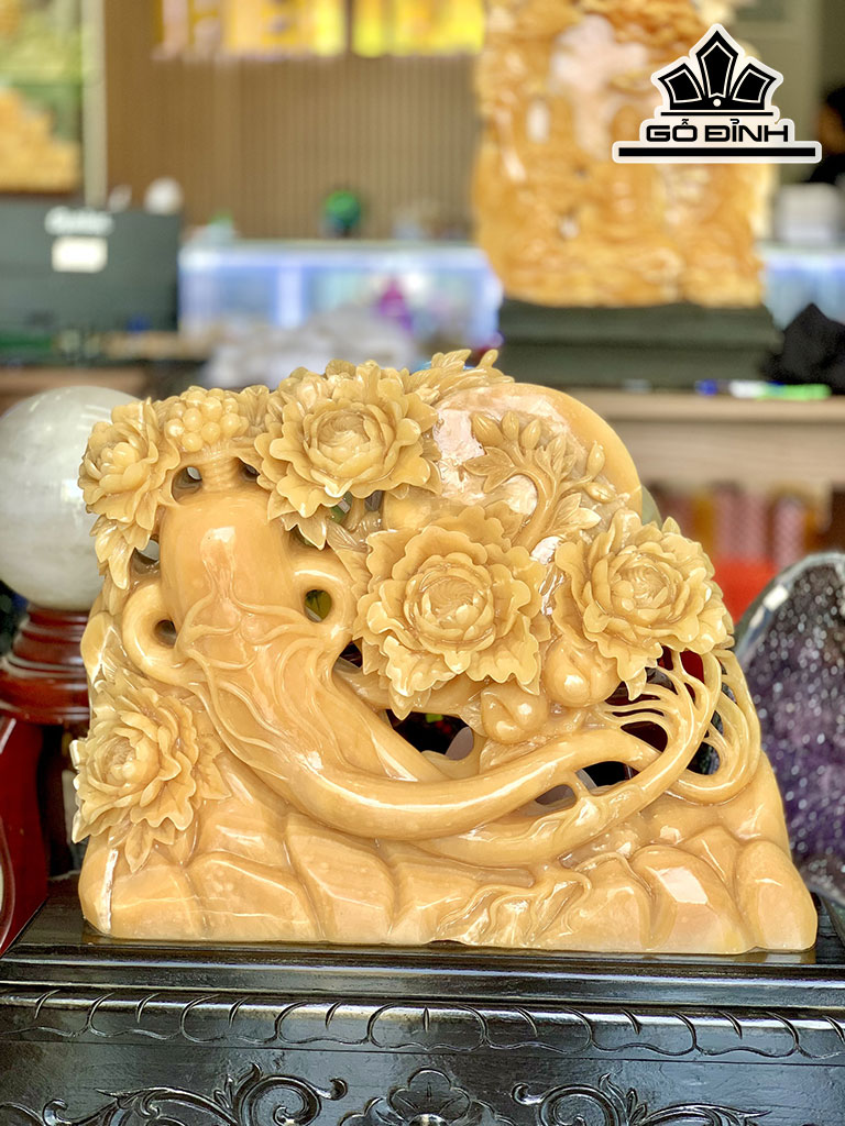 Cây Tài Lộc Đá Thạch Anh Cao 38 (cm)