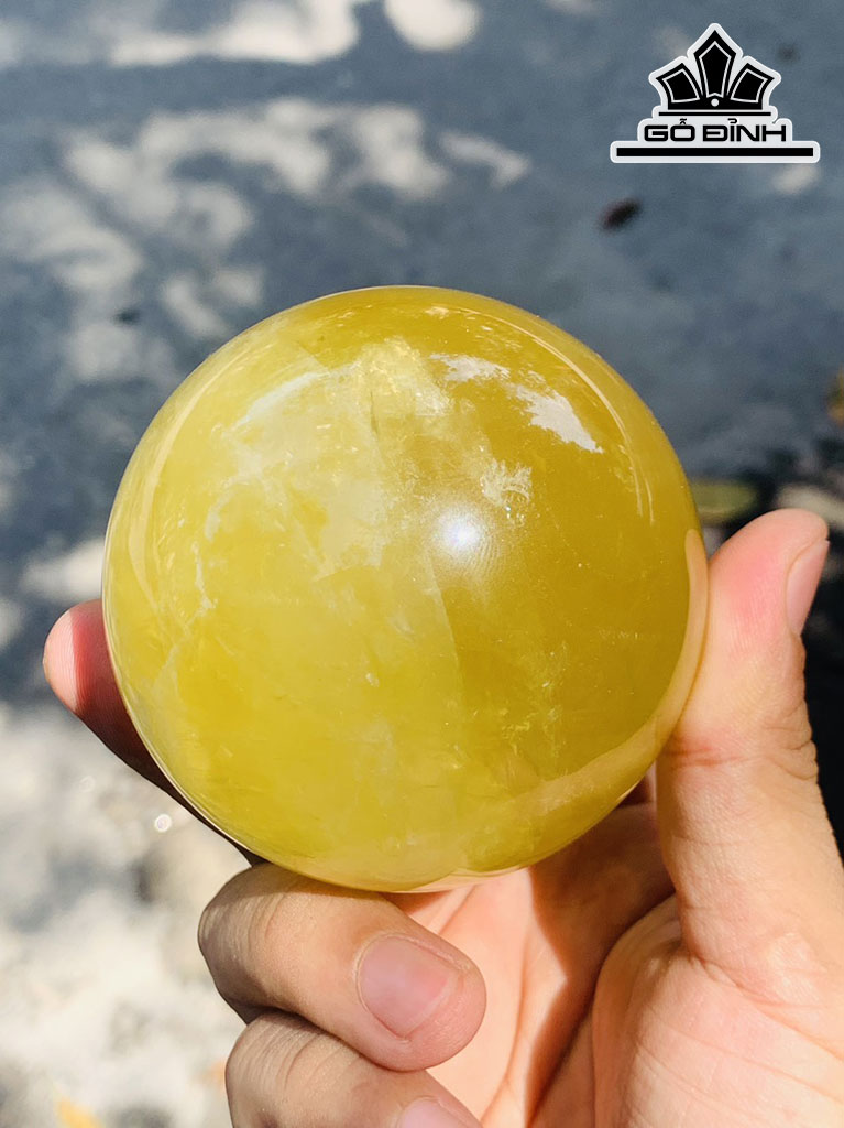 Thạch Anh Vàng Sao Đá Thạch Anh Vàng Đường Kính 0,58 kg