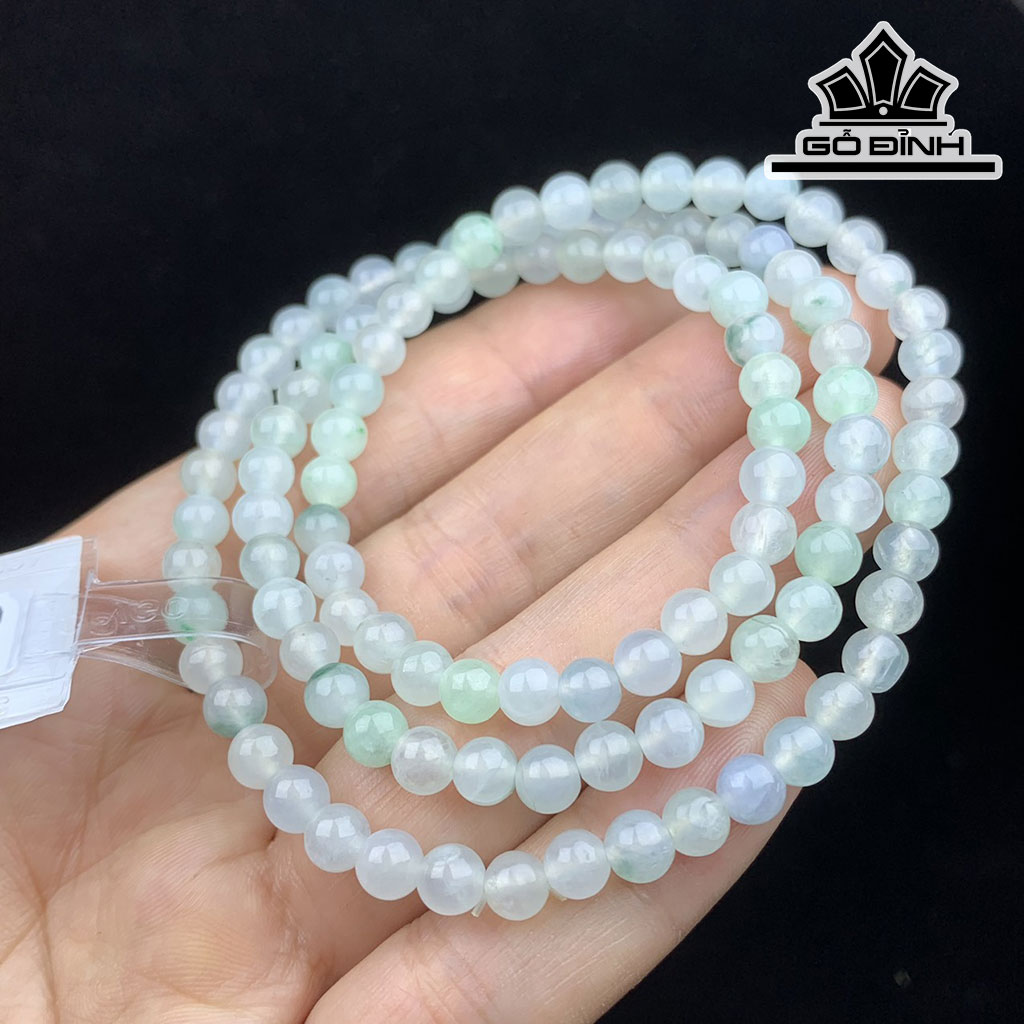 Chuỗi Đá Cẩm Thạch (Jadeite) Đường Kính Hạt 5,2 (mm)