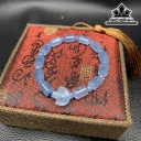 Vòng Tay Đá Aquamarine Đường Kính Hạt 7 (mm)