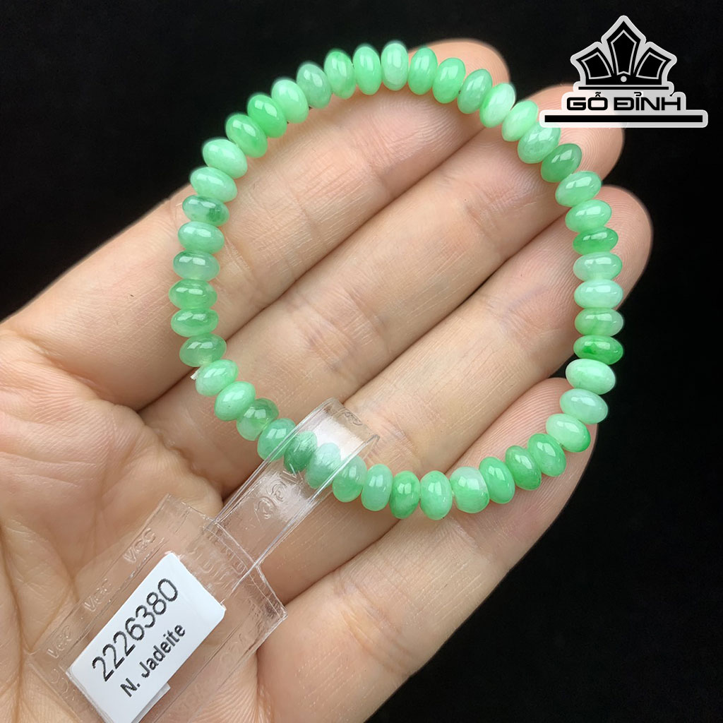 Vòng Tay Đá Cẩm Thạch (Jadeite) Đường Kính Hạt 5,6 (mm)