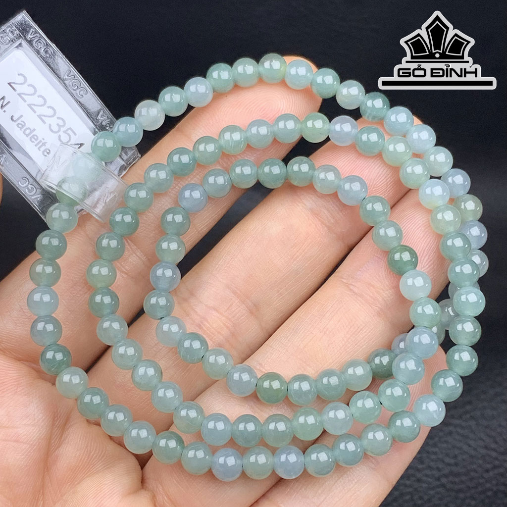 Vòng Tay Đá Ngọc Lam (Turquoise) Đường Kính Hạt 5,4 (mm)