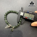 Vòng Tay Đá Thạch Anh Tóc Xanh Đường Kính Hạt 7,1 (mm)