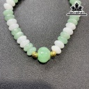 Vòng Tay Đồng Điếu Đá Cẩm Thạch (Jadeite) Đường Kính Hạt 7,5 (mm)