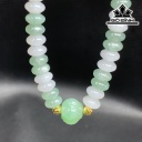 Vòng Tay Đồng Điếu Đá Cẩm Thạch (Jadeite) Đường Kính Hạt 7,5 (mm)