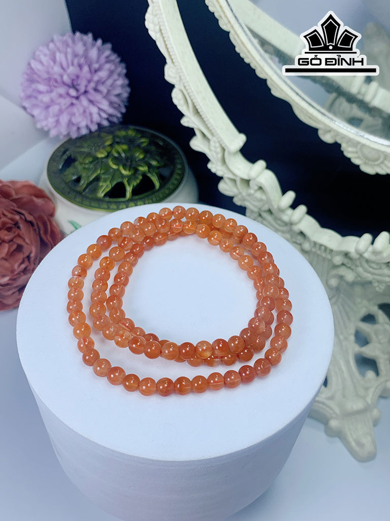 Chuỗi Đá Thạch Anh Ưu Linh Đường Kính Hạt 6 (mm)