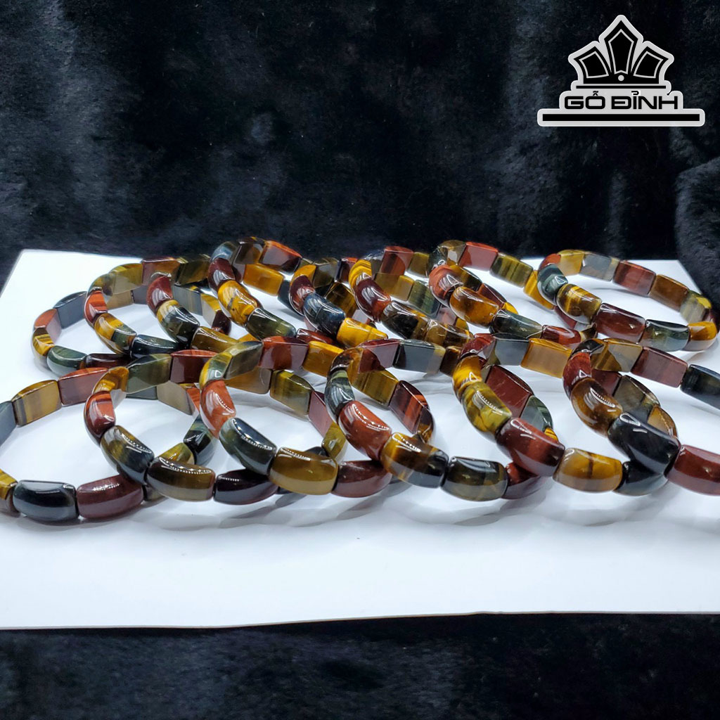 Vòng Tay Đá Mắt Hổ Đường Kính Hạt 13,5 (mm)