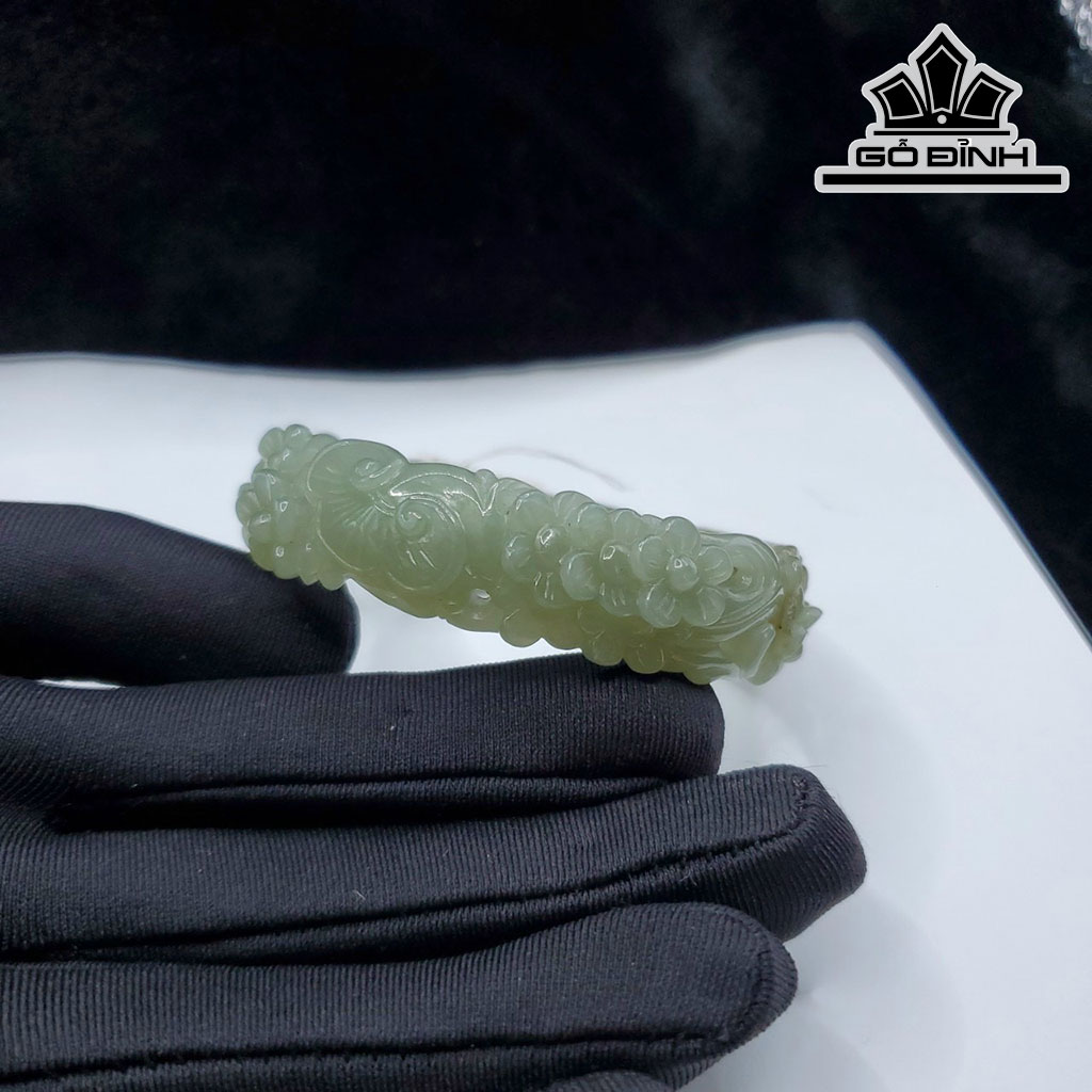Vòng Tay Đá Ngọc Bích (Nephrite Jade) Đường Kính 58 (mm)