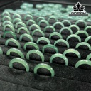 Nhẫn Đá Ngọc Lam (Turquoise) Đường Kính 16.2-17.3 (mm)