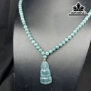 Vòng Cổ Đá Ngọc Lam (Turquoise) Đường Kính Hạt 8 (mm)