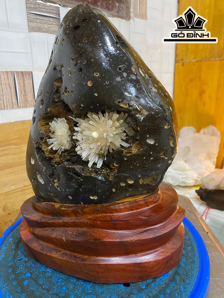 Tác Phẩm Hoa Đá Đá Aragonit Cao 30 (cm) 8kg