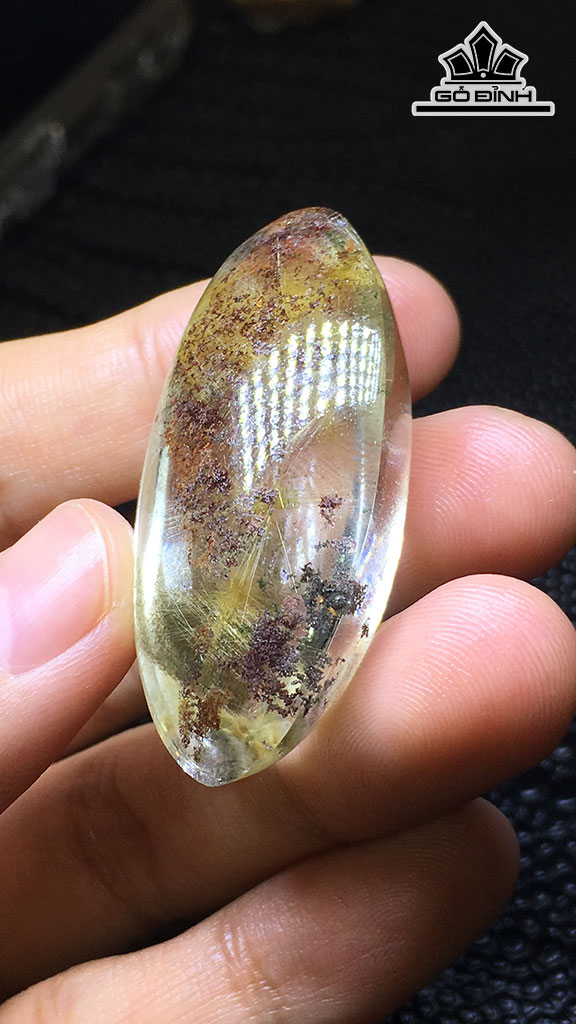 Mặt Dây Chuyền Đá Thạch Anh Ưu Linh Cao 42,2 Ngang 20,4 Sâu 15 (mm) 17,5gr