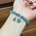 Vòng Tay Đá Ngọc Lam (Turquoise) Đường Kính Hạt 7,7 (mm)