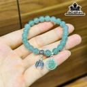 Vòng Tay Đá Ngọc Lam (Turquoise) Đường Kính Hạt 7,7 (mm)