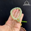 Vòng Tay Đá Ngọc Bích (Nephrite Jade) Đường Kính Hạt 8 (mm)