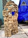 Tượng Phật Di Lặc Gỗ Ngọc Am Cao 83 Ngang 45 Sâu 20 (cm)