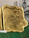 Tranh Con Cá Gỗ Nu Nghiến Cao 38 Ngang 42 Sâu 3 (cm)
