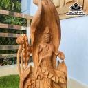 Tượng Phật Bà Quan Âm Gỗ Ngọc Am Cao 70 Ngang 33 Sâu 30 (cm)