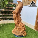 Tượng Phật Bà Quan Âm Gỗ Ngọc Am Cao 70 Ngang 33 Sâu 30 (cm)