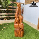 Tượng Trần Quốc Tuấn Gỗ Hương Cao 67 Ngang 27 Sâu 19 (cm)