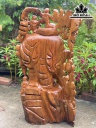 Tượng Phật Di Lặc Ngũ Phúc Gỗ Hương Cao 89 Ngang 47 Sâu 33 (cm)