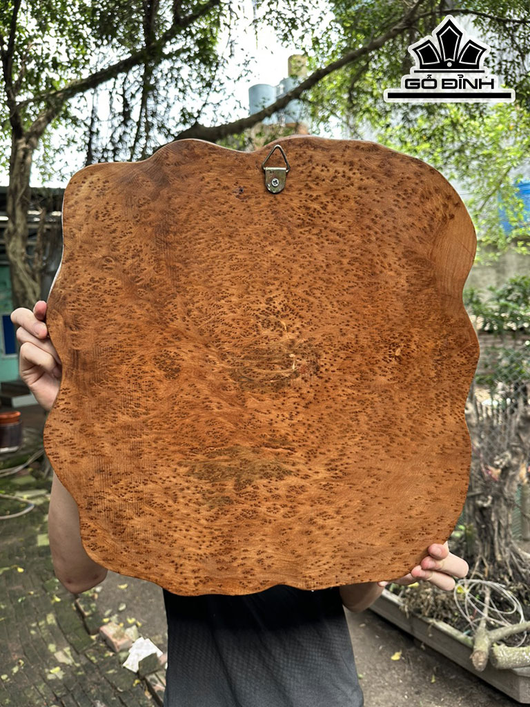 Diện Nhất Tâm Bái Phật Gỗ Nu Ngọc Am Ngang 46 Cao 49 Sâu 5 (cm)