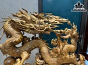 Tượng Rồng Phong Thủy Gỗ Bách Xanh Cao 68 Ngang 79 Sâu 30 Cao Cả Kỷ 88 (cm)