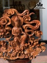 Tượng Phật Bà Quan Âm Gỗ Huyết Long Cao 65 Ngang 79 Sâu 8 (cm)