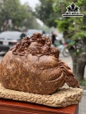 Tượng Phật Di Lặc Gỗ Nu Ngọc Am Cao 42 Ngang 62 Sâu 25 (cm)