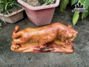 Tượng Hổ Phong Thủy Gỗ Hương Ngang 45 Cao 20 Sâu 13 (cm)