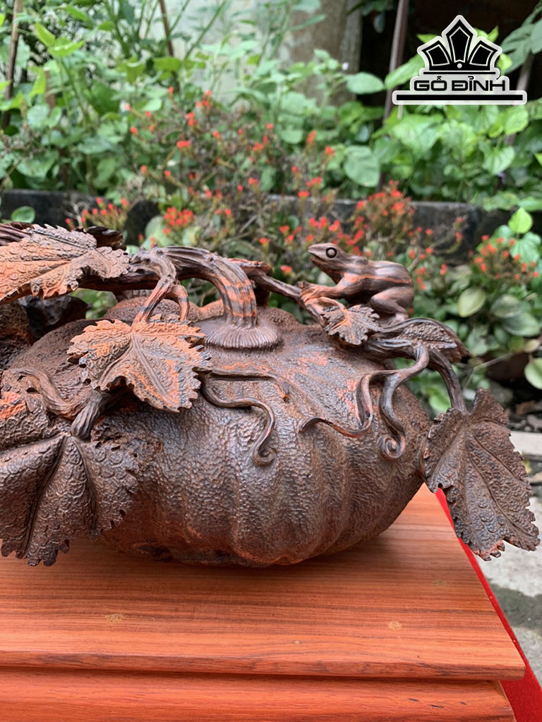 Bí Ngô Phú Quý Gỗ Trắc Ngang 40 Cao 17 Sâu 22 (cm)